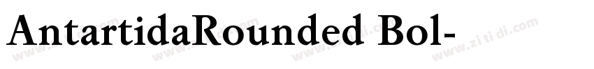 AntartidaRounded Bol字体转换